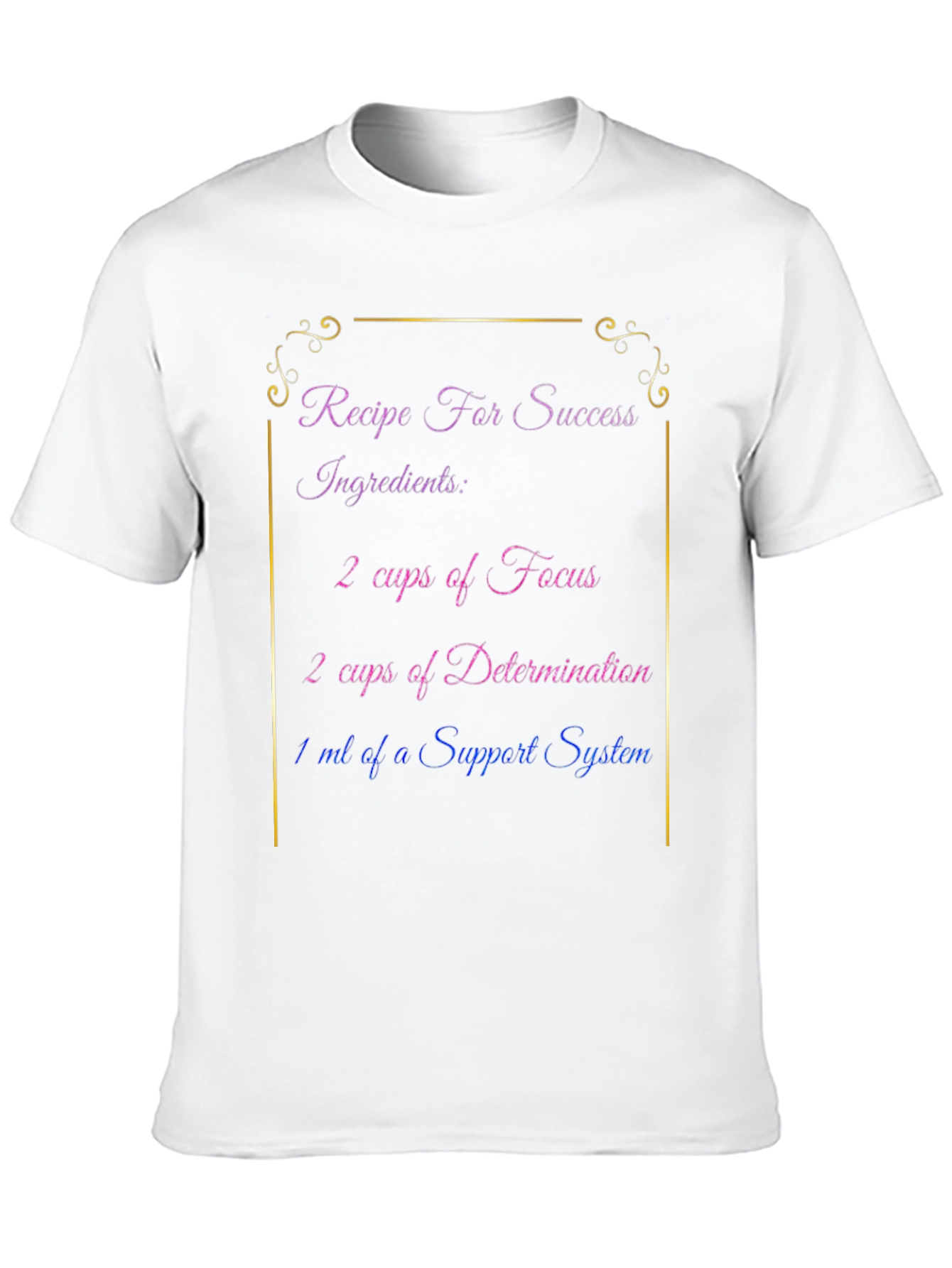 Recipe for Success Black T-Shirt