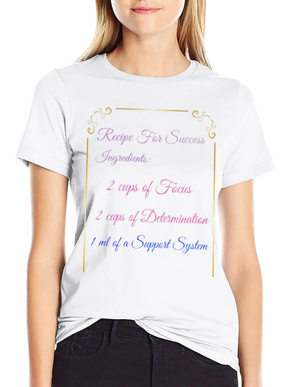 Recipe for Success Black T-Shirt