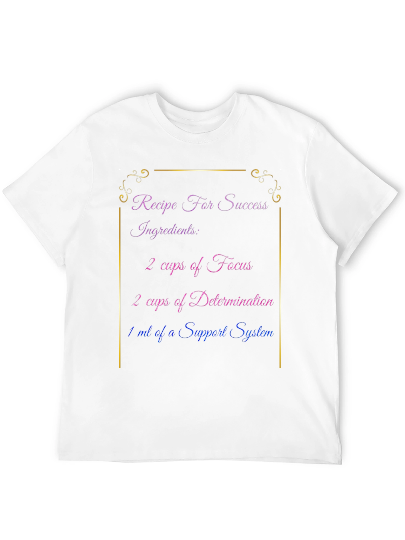 Recipe for Success Black T-Shirt