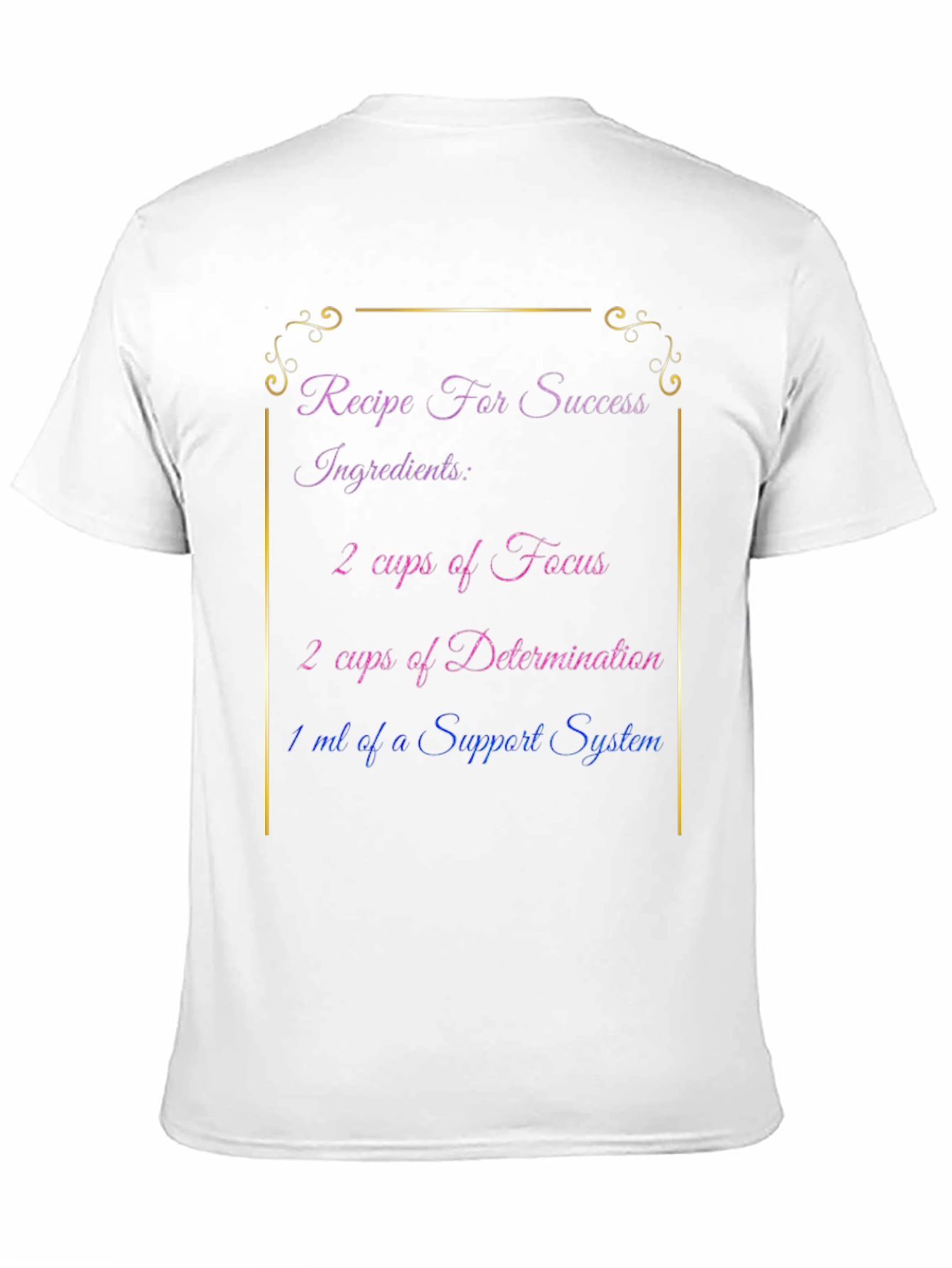 Recipe for Success Black T-Shirt