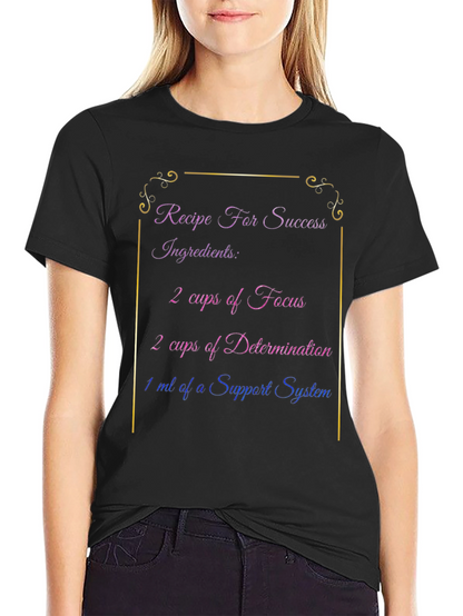 Recipe for Success Black T-Shirt