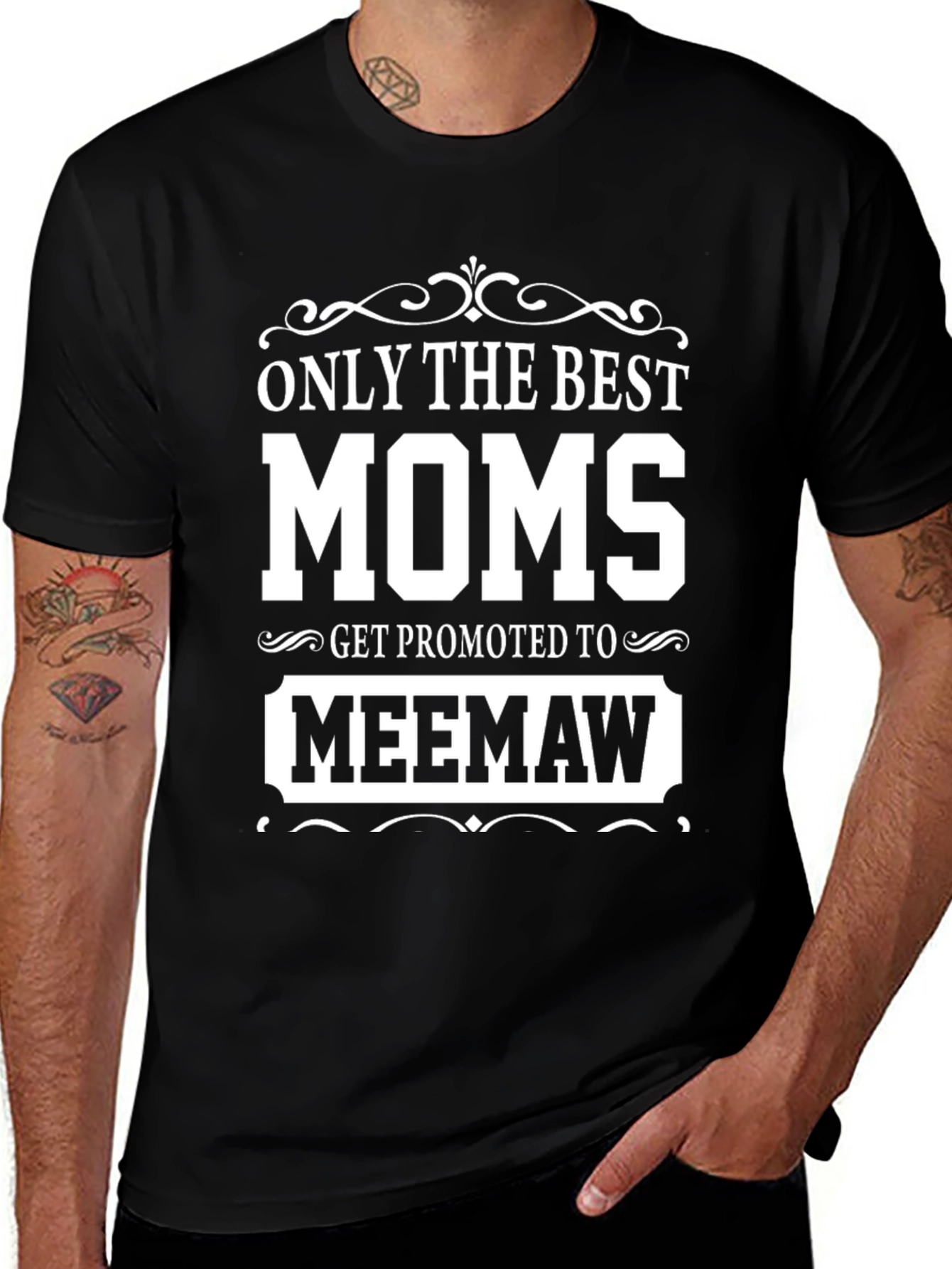 Best Moms Get Promoted to Meemaw T-Shirt