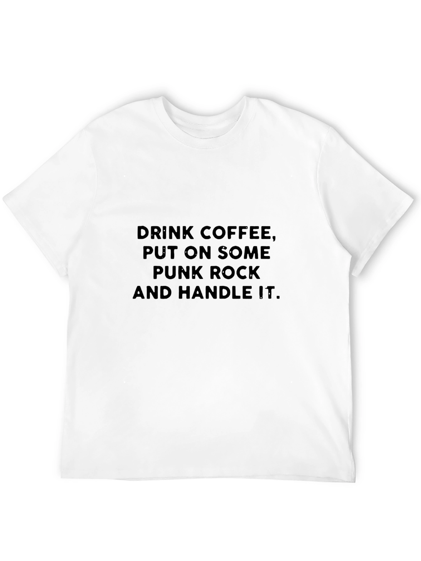 Drink Coffee Punk Rock Graphic Tee
