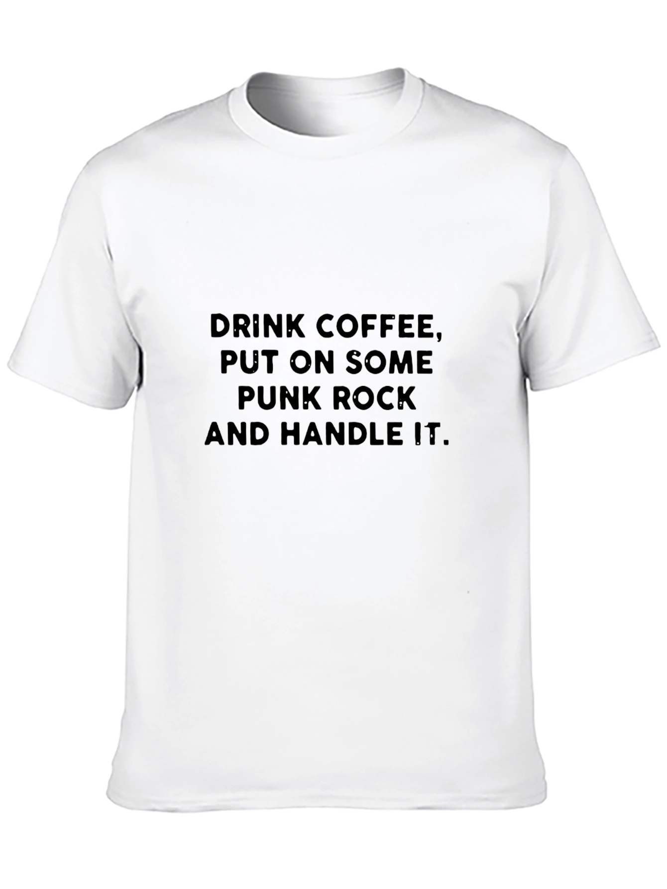 Drink Coffee Punk Rock Graphic Tee