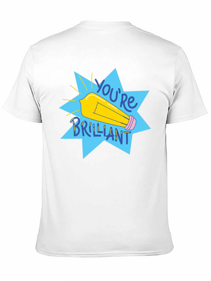 Youre Brilliant Graphic Tee - Black Cotton T-Shirt