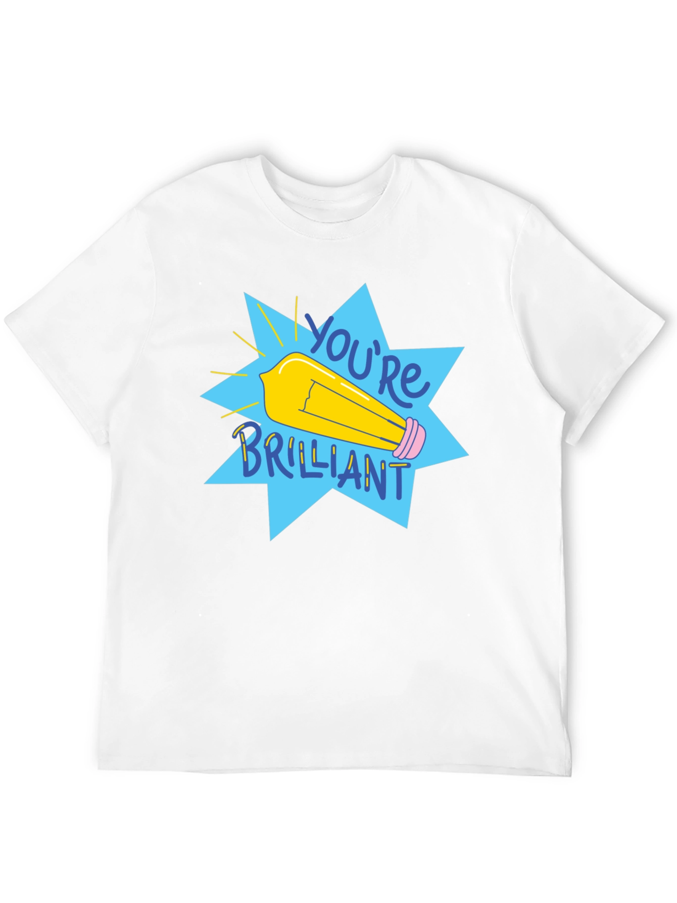 Youre Brilliant Graphic Tee - Black Cotton T-Shirt