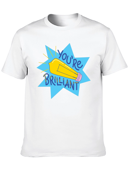 Youre Brilliant Graphic Tee - Black Cotton T-Shirt