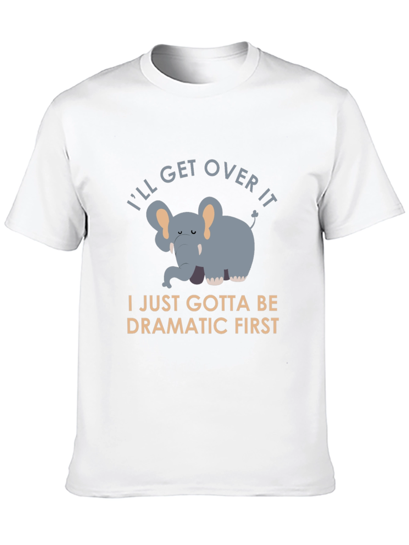 Funny Elephant Graphic Tee - Dramatic First