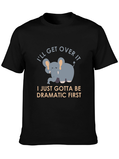 Funny Elephant Graphic Tee - Dramatic First