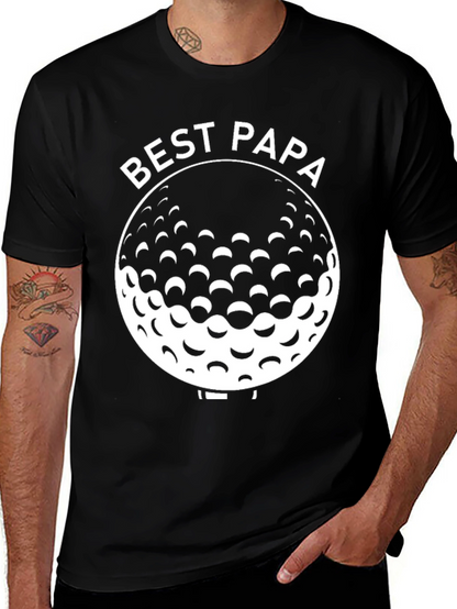 Best Papa Ever Golf Ball T-Shirt