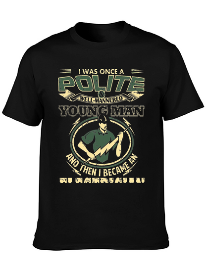 Polite Young Man T-Shirt - Novelty Occupation Tee
