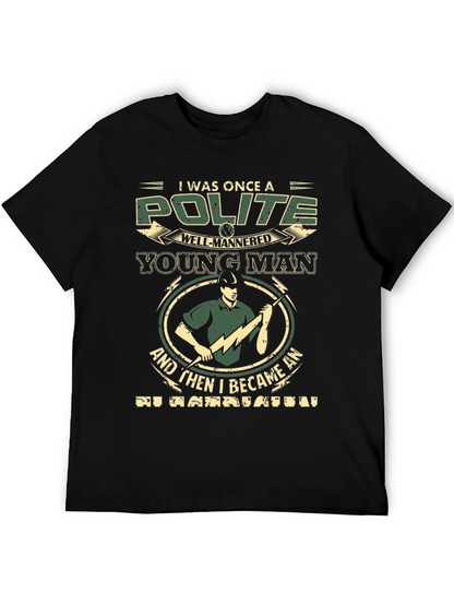 Polite Young Man T-Shirt - Novelty Occupation Tee