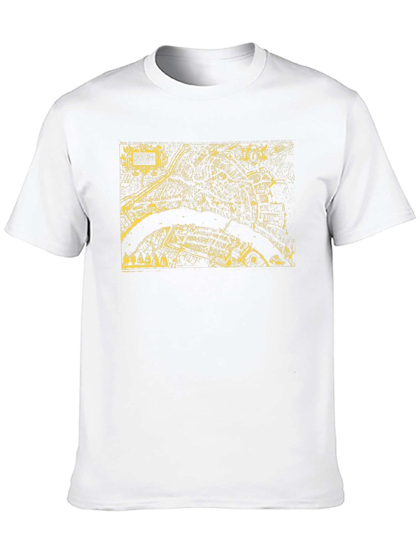 Retro City Map Graphic Tee - Black T-Shirt