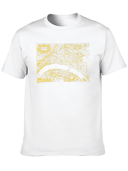 Retro City Map Graphic Tee - Black T-Shirt