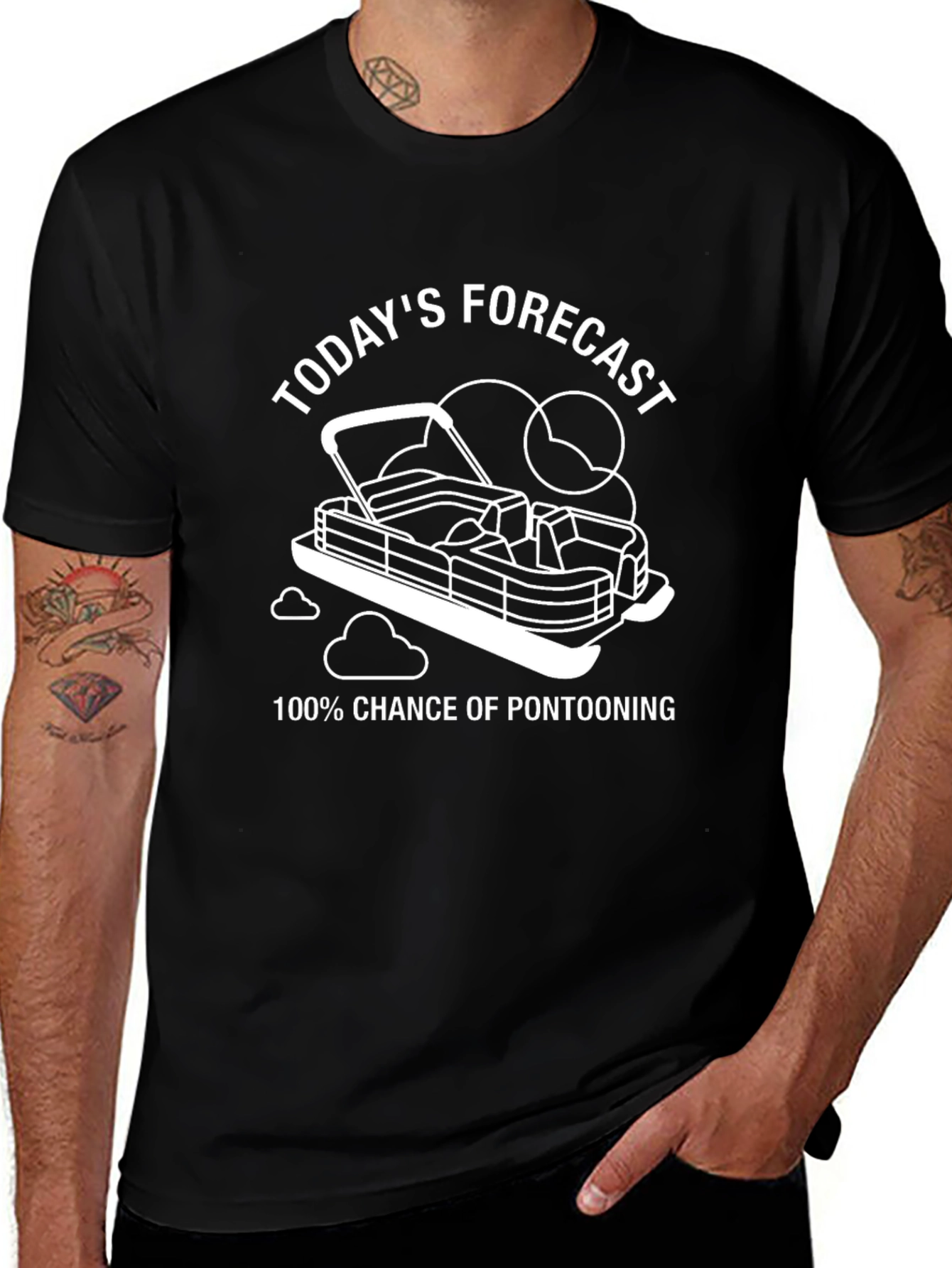 Pontooning Forecast Graphic Tee - Boating Life