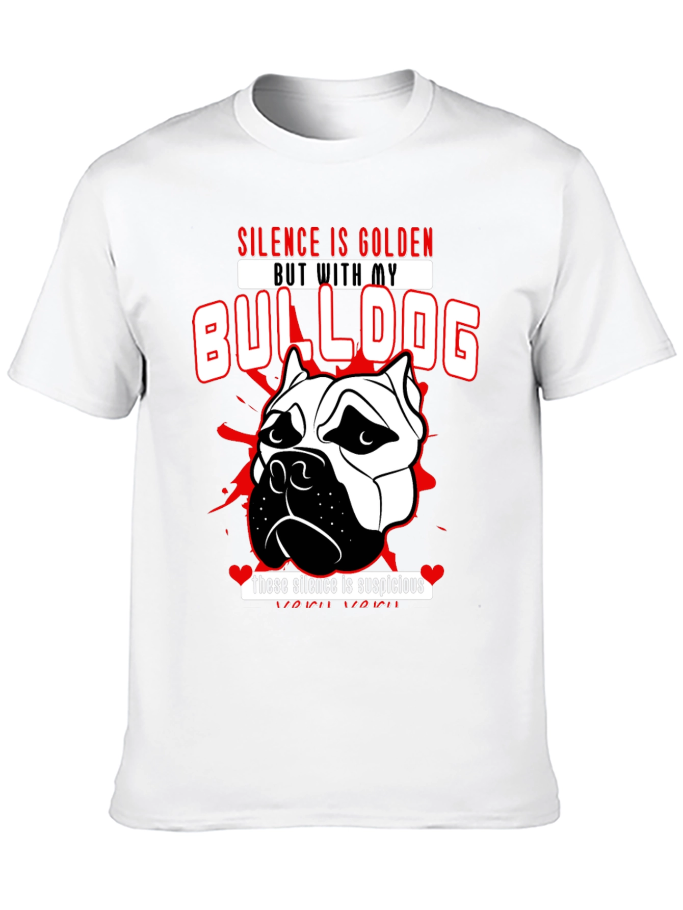 Silence is Golden Bulldog T-Shirt