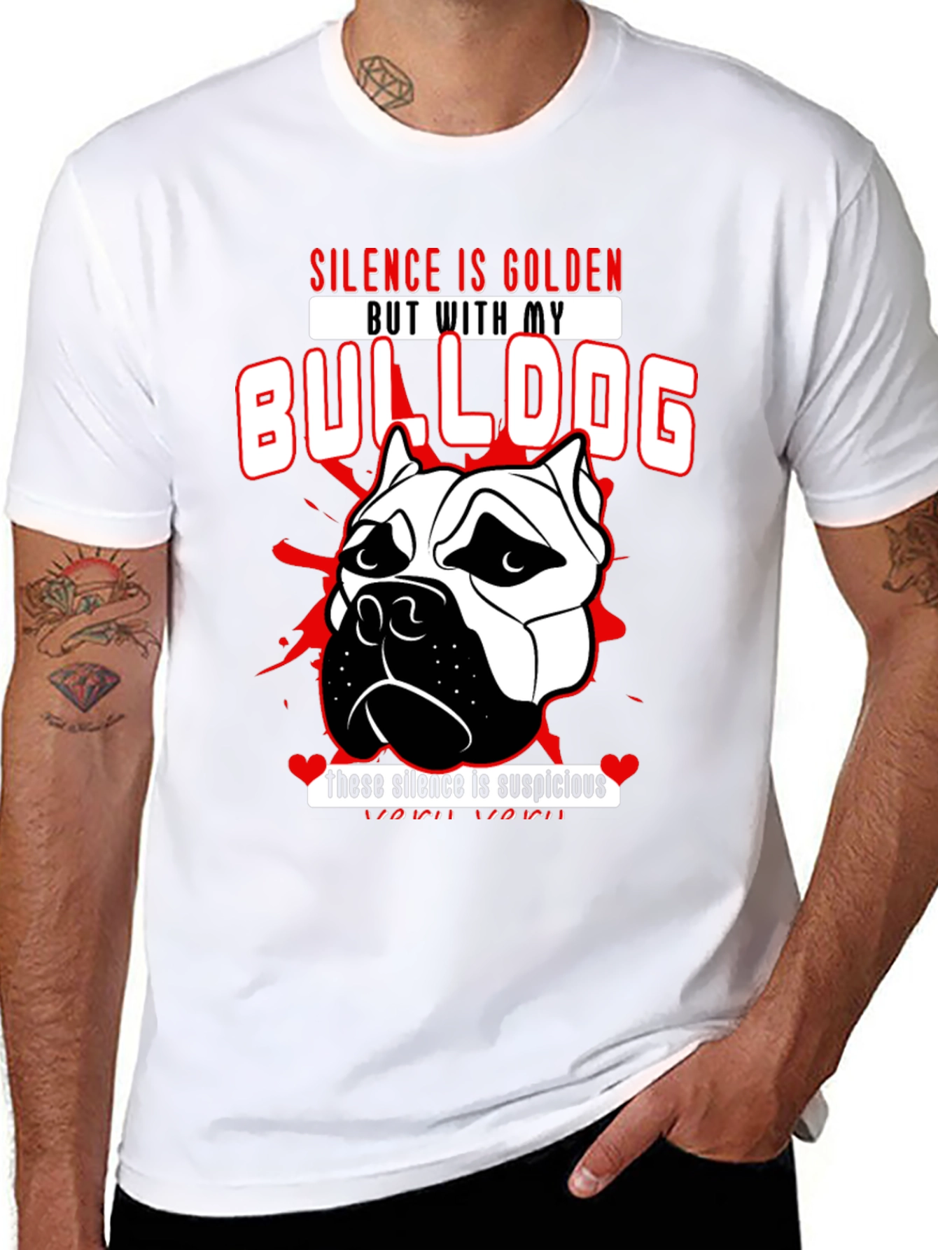 Silence is Golden Bulldog T-Shirt