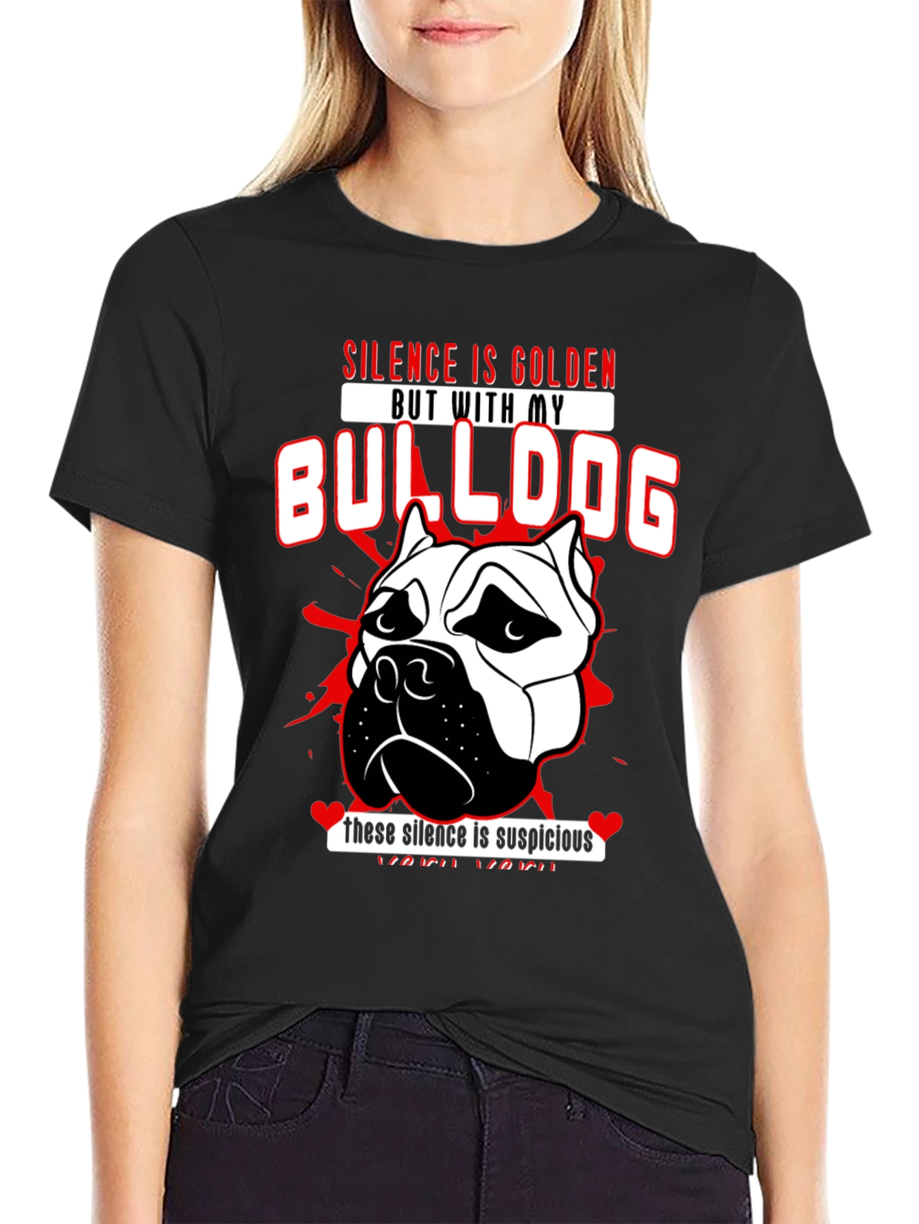 Silence is Golden Bulldog T-Shirt