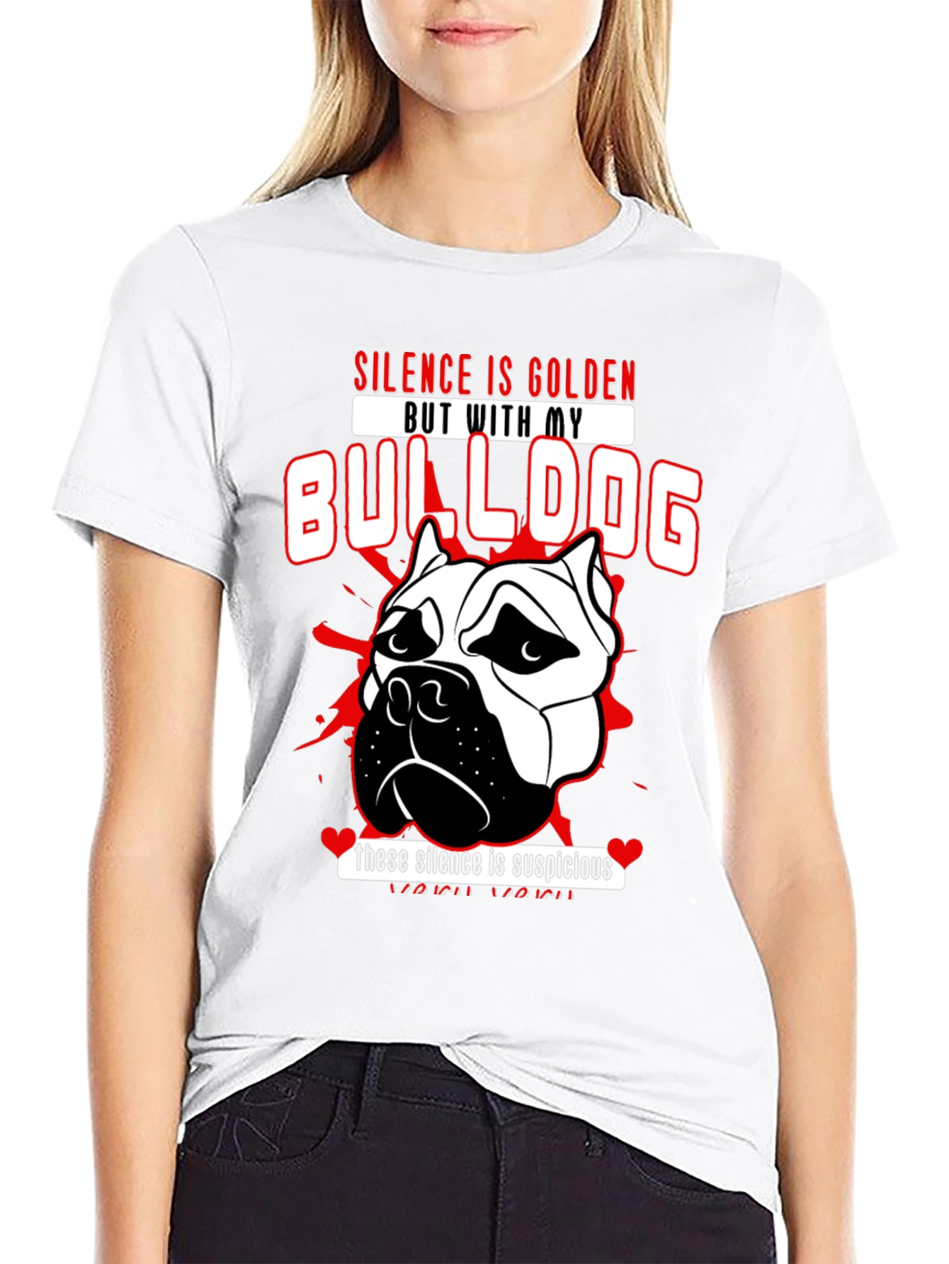 Silence is Golden Bulldog T-Shirt