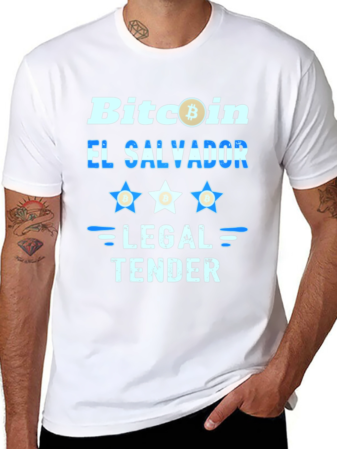 Bitcoin El Salvador Legal Tender Graphic Tee