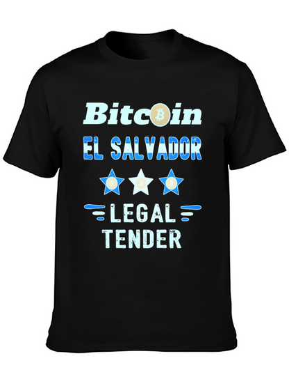 Bitcoin El Salvador Legal Tender Graphic Tee