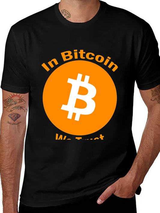 Bitcoin T-Shirt - In Bitcoin We Trust Black Crypto Tee