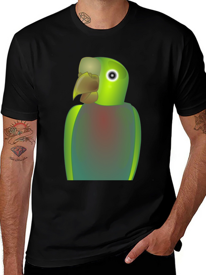 Parrot Graphic T-Shirt - Quirky Bird Lover Tee