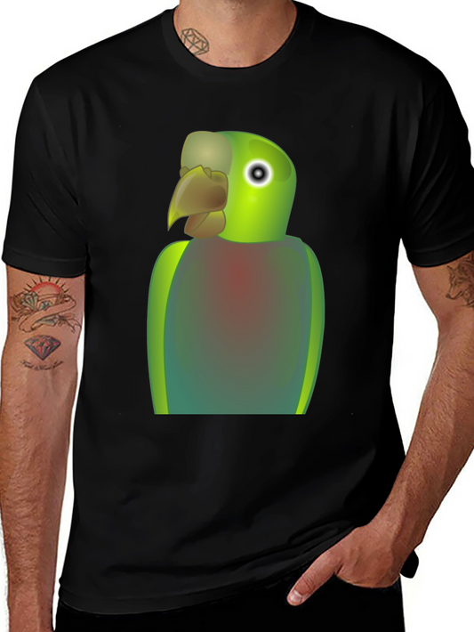 Parrot Graphic T-Shirt - Quirky Bird Lover Tee