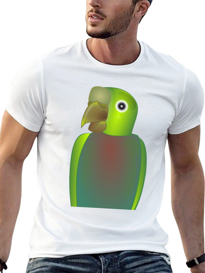 Parrot Graphic T-Shirt - Quirky Bird Lover Tee