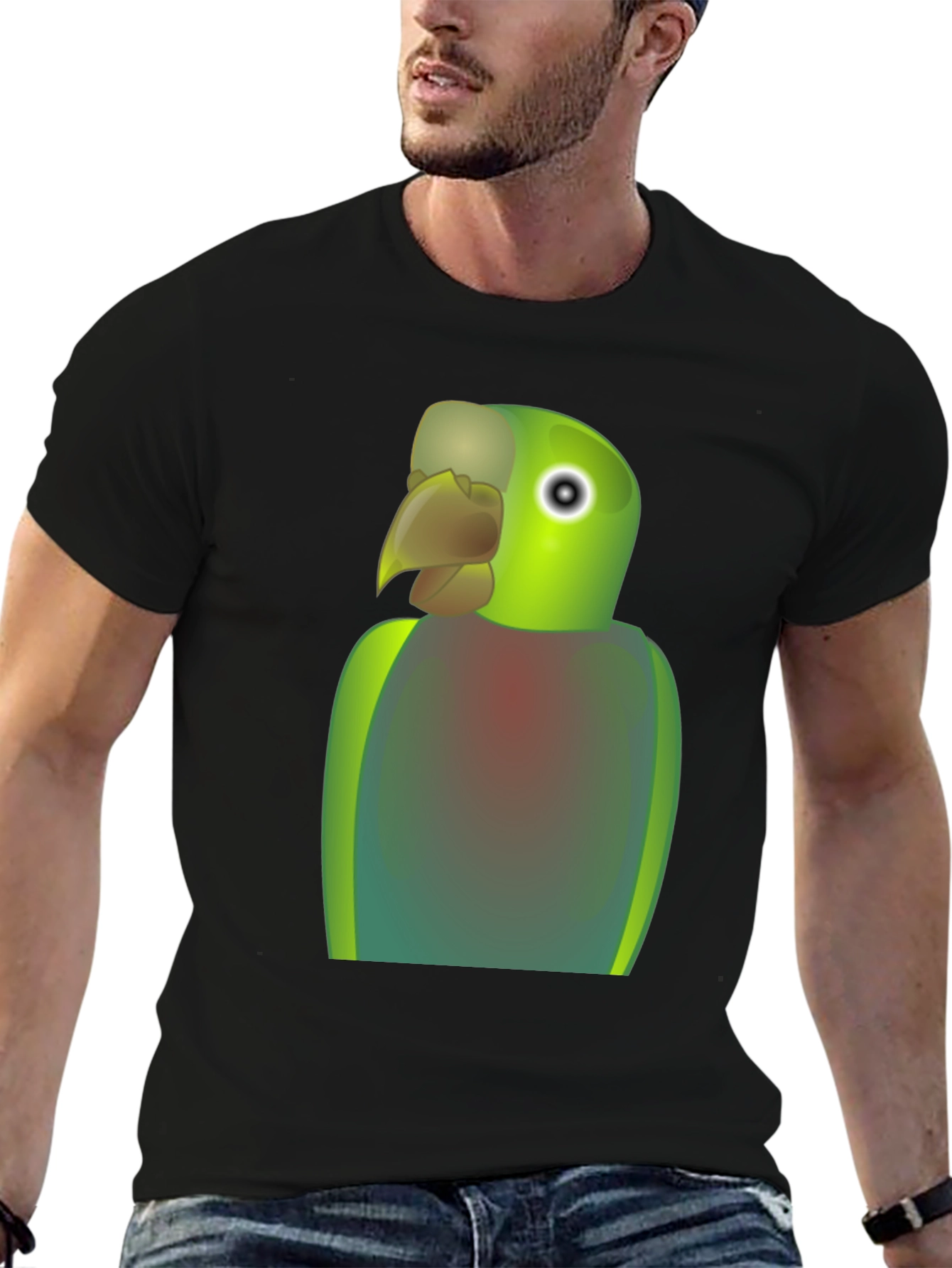 Parrot Graphic T-Shirt - Quirky Bird Lover Tee