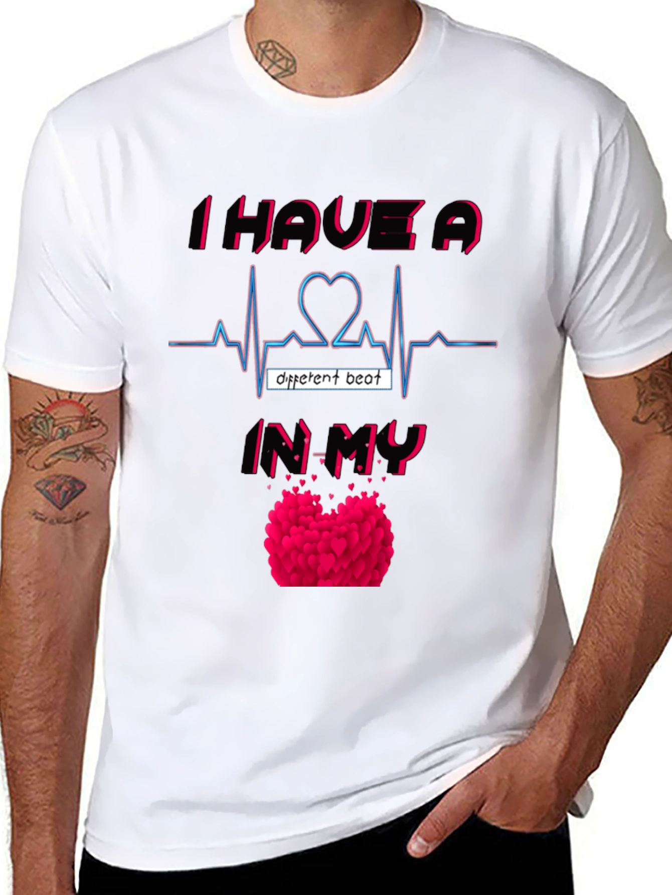 Heartbeat Graphic Tee - Different Beat