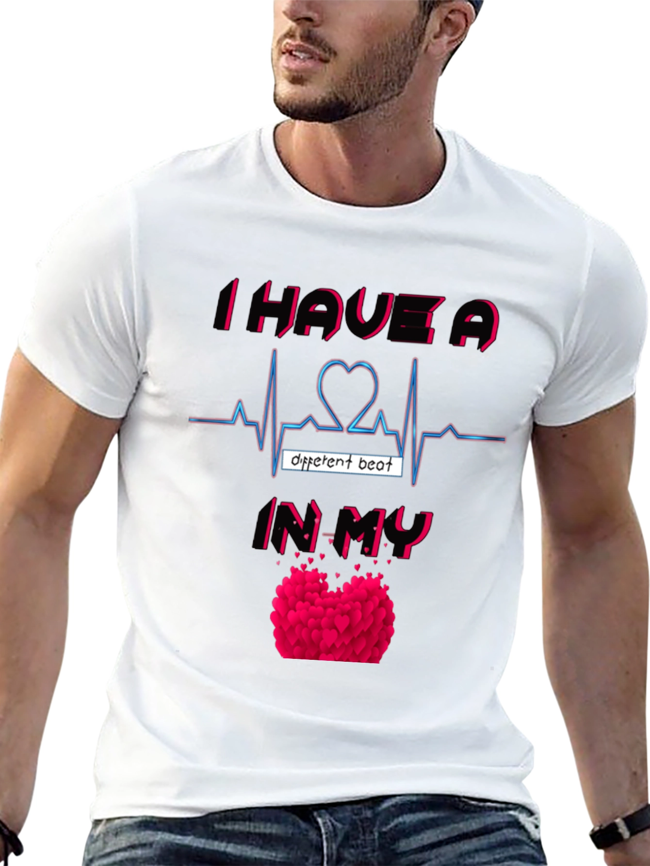 Heartbeat Graphic Tee - Different Beat