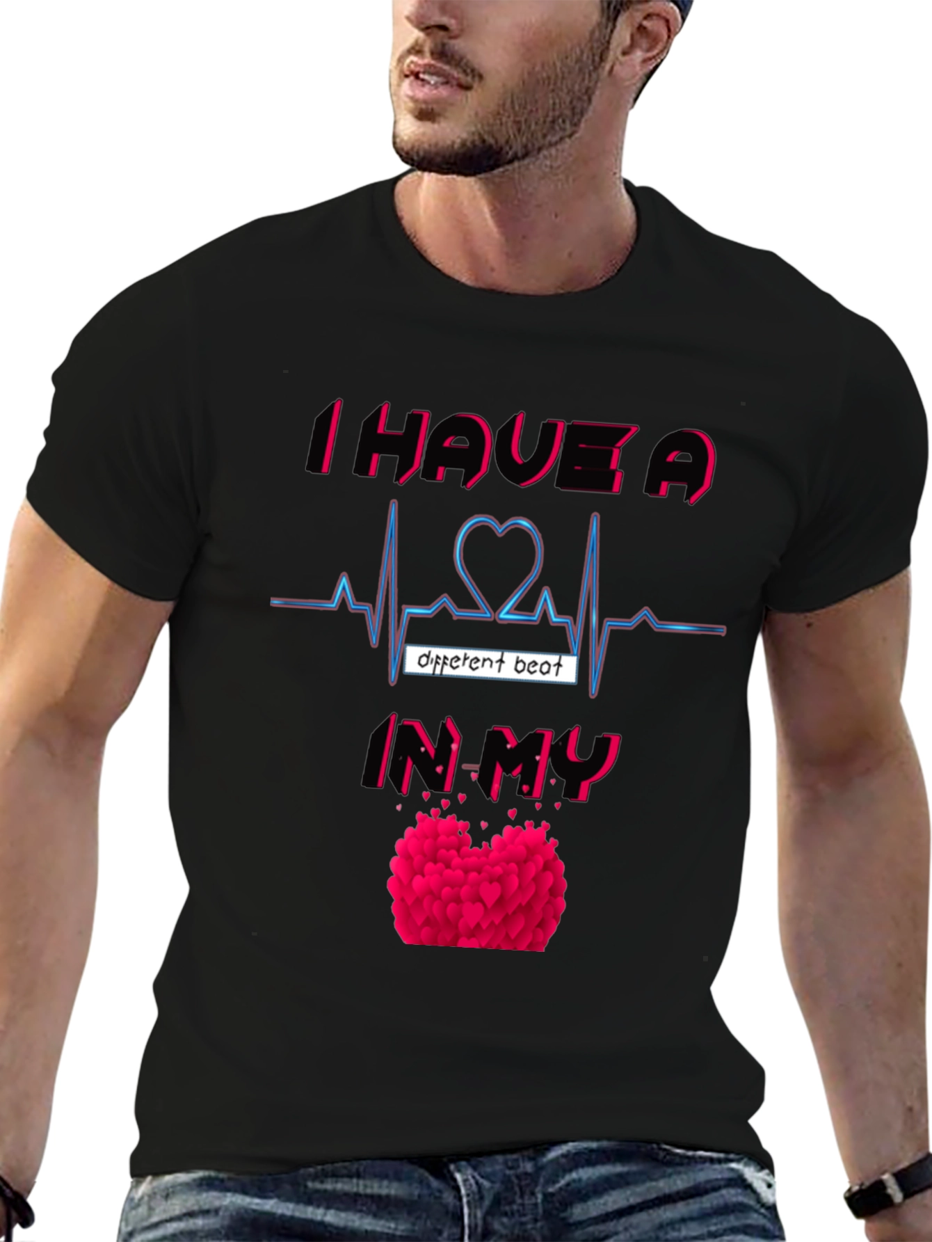 Heartbeat Graphic Tee - Different Beat
