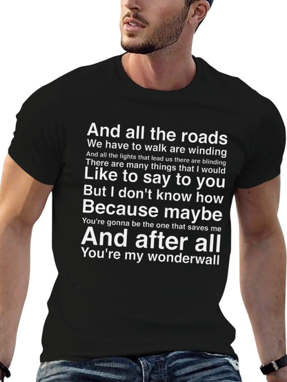 Wonderwall Lyric T-Shirt