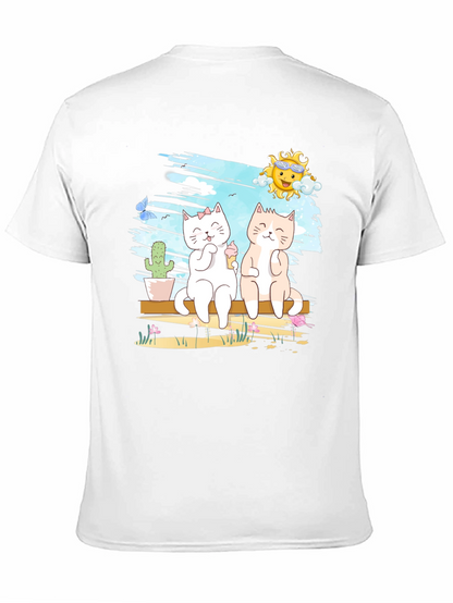 Summer Cats T-Shirt Cute Graphic Tee