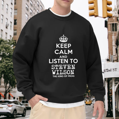 Playful "Steven Wilson: King of Prog" Fan Sweatshirt