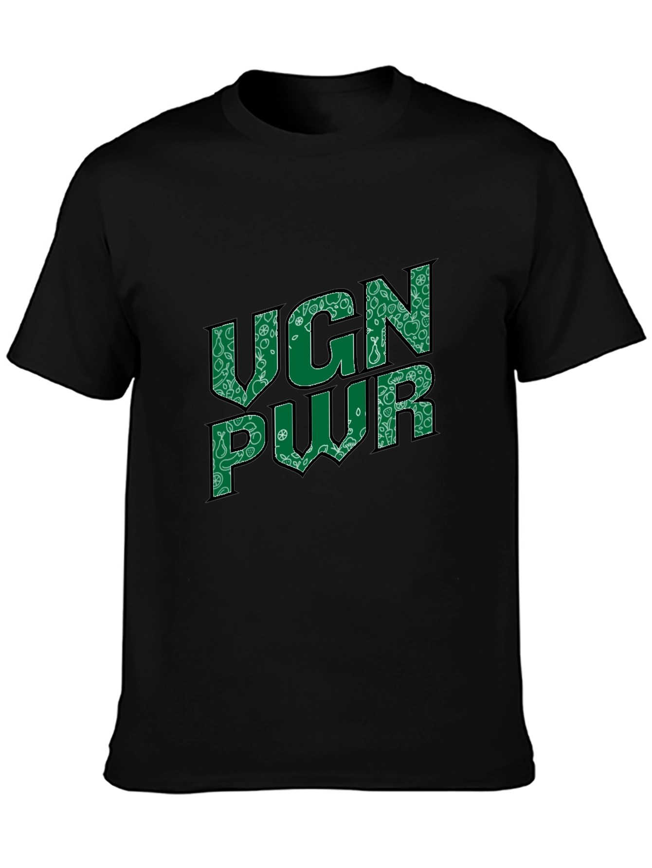 VGN PWR Graphic Print Crew Neck Tee