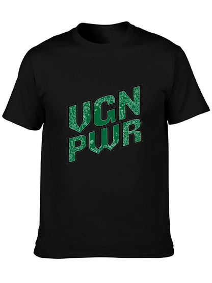 VGN PWR Graphic Print Crew Neck Tee