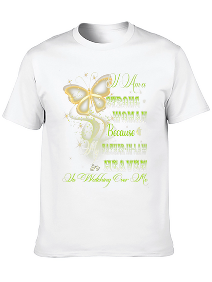 Strong Woman Father-in-Law in Heaven T-Shirt