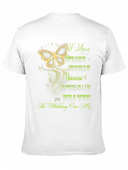 Strong Woman Father-in-Law in Heaven T-Shirt