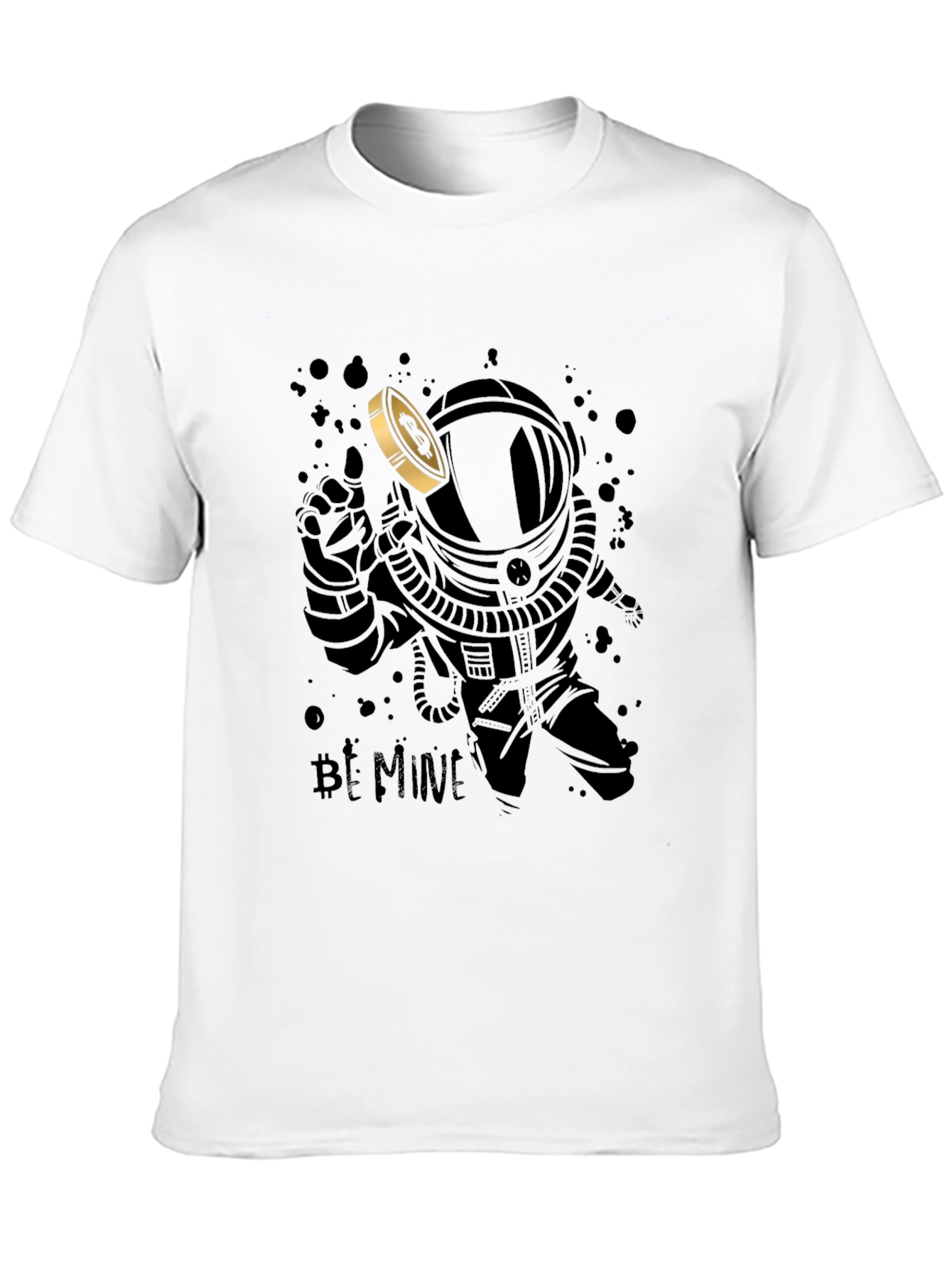 Bitcoin Astronaut T-Shirt - Crypto Mining Design