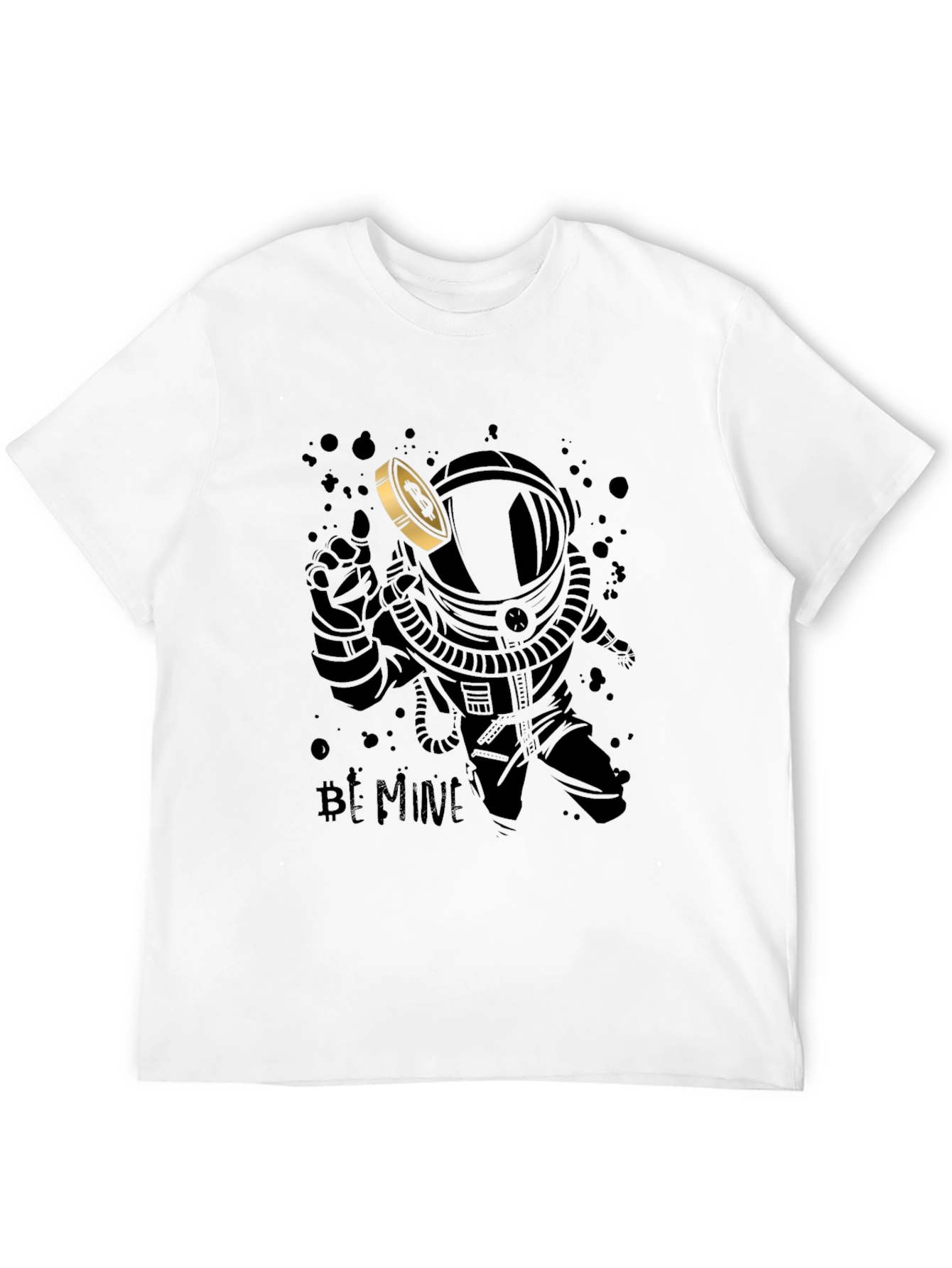 Bitcoin Astronaut T-Shirt - Crypto Mining Design