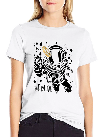 Bitcoin Astronaut T-Shirt - Crypto Mining Design