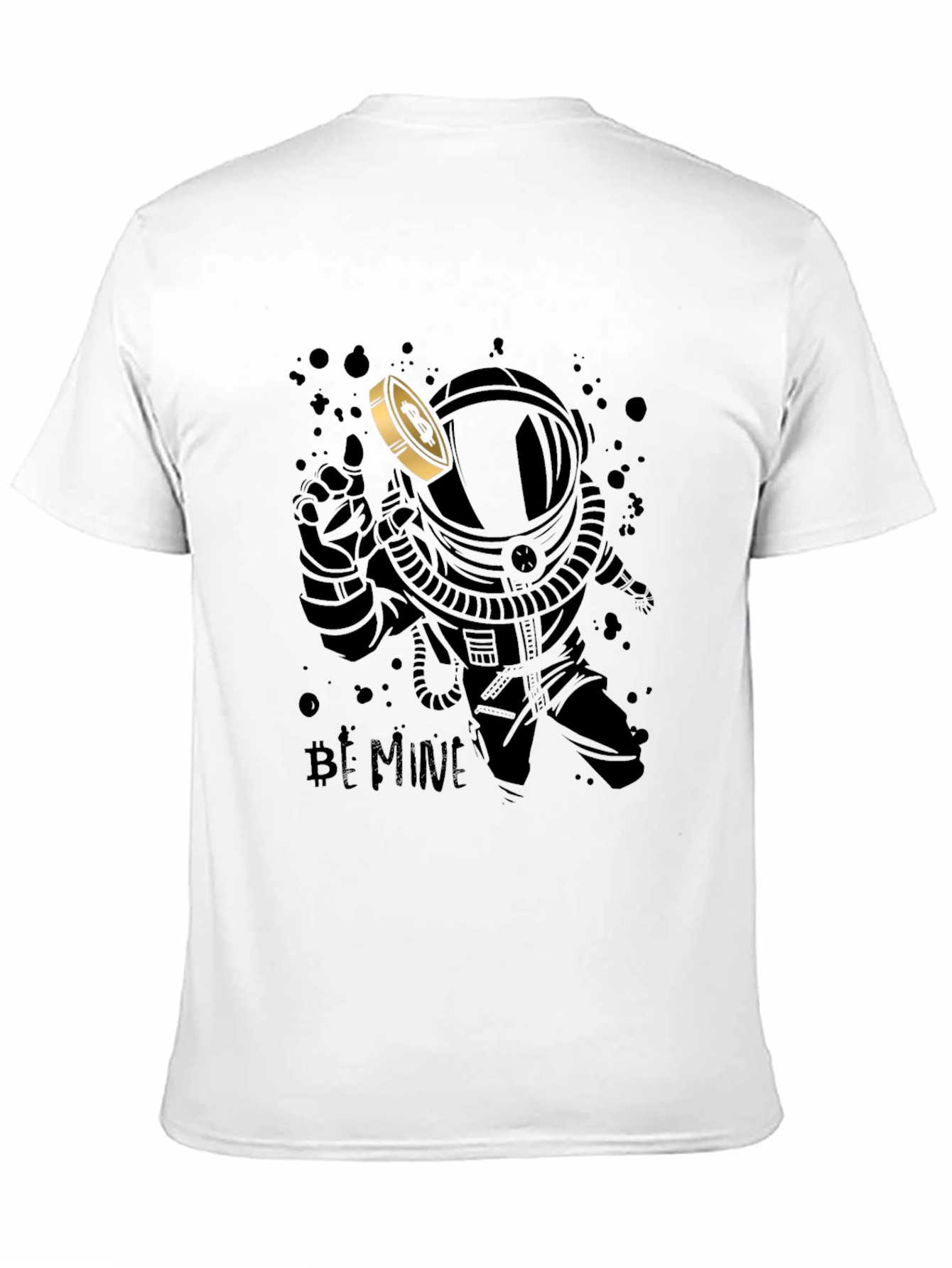 Bitcoin Astronaut T-Shirt - Crypto Mining Design