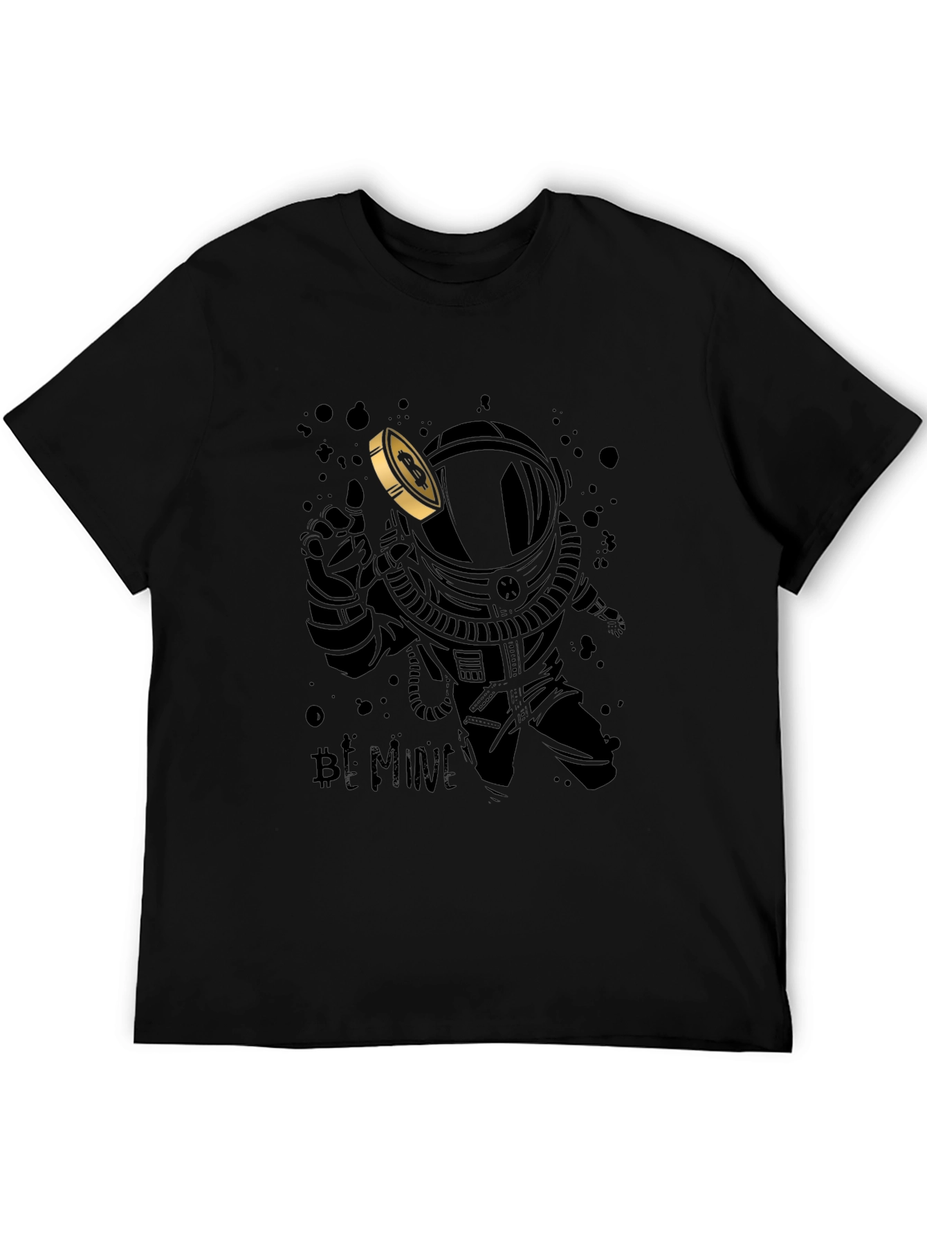 Bitcoin Astronaut T-Shirt - Crypto Mining Design