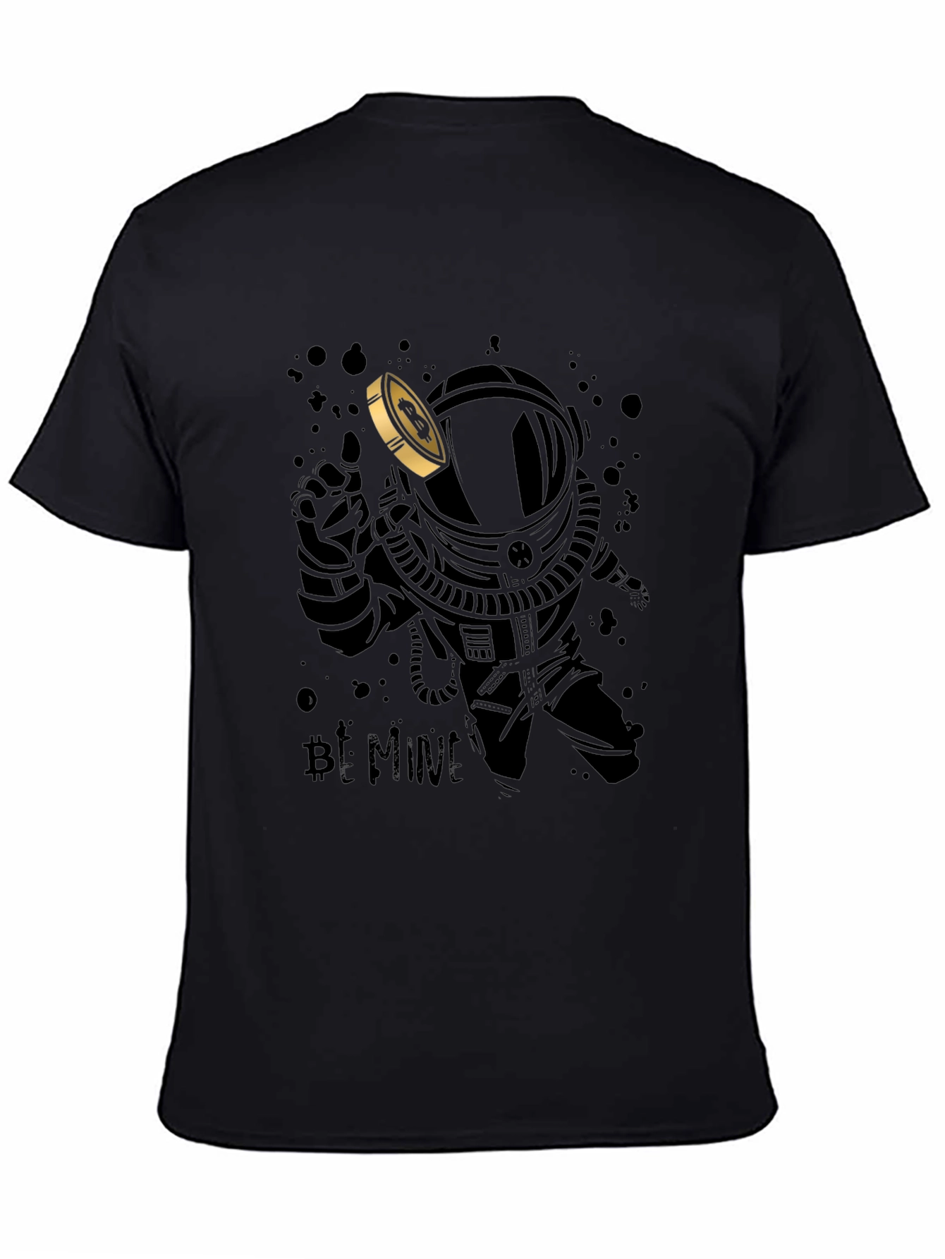 Bitcoin Astronaut T-Shirt - Crypto Mining Design