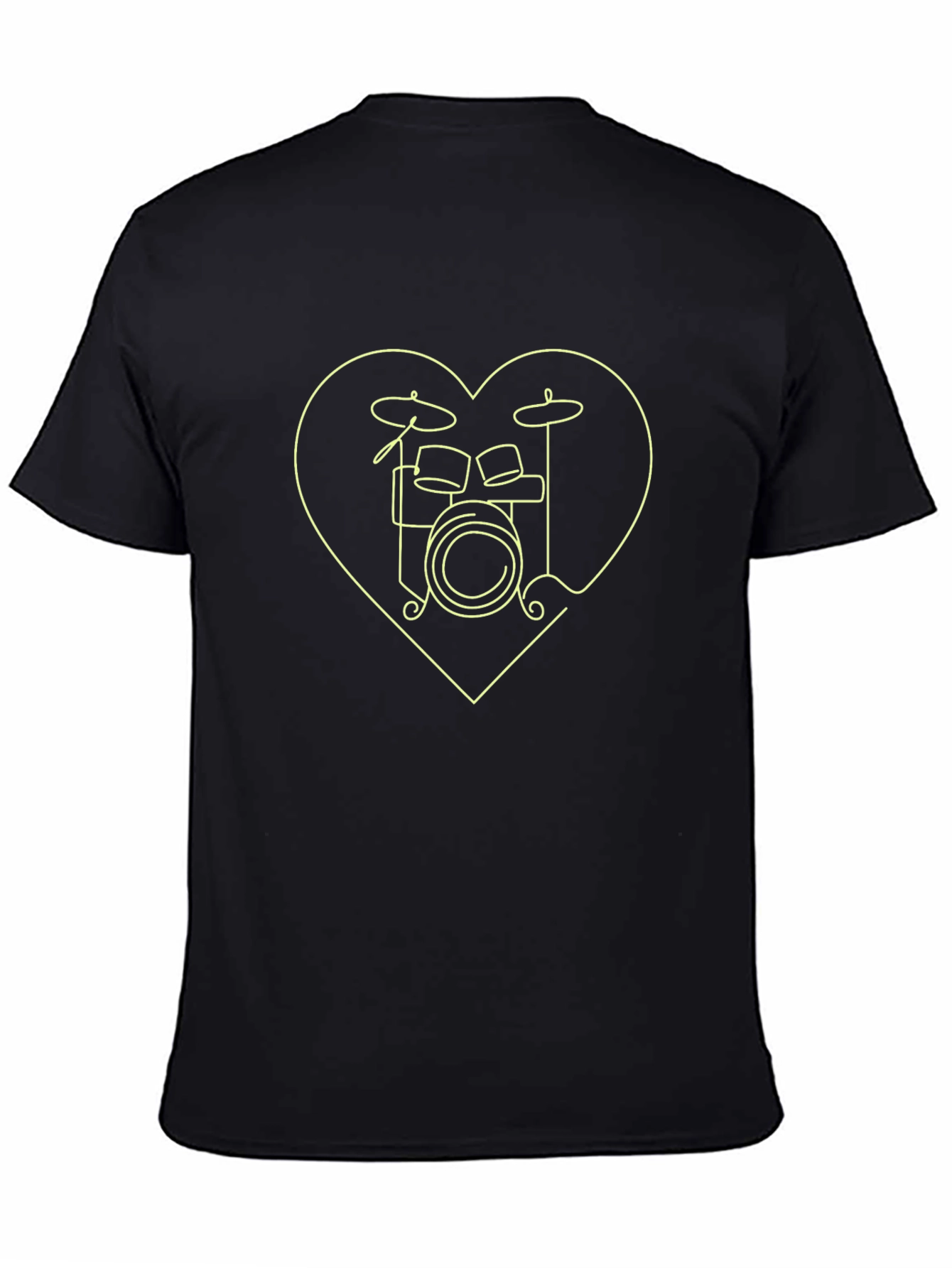 Drum Kit Heart T-Shirt - Music Lover Tee