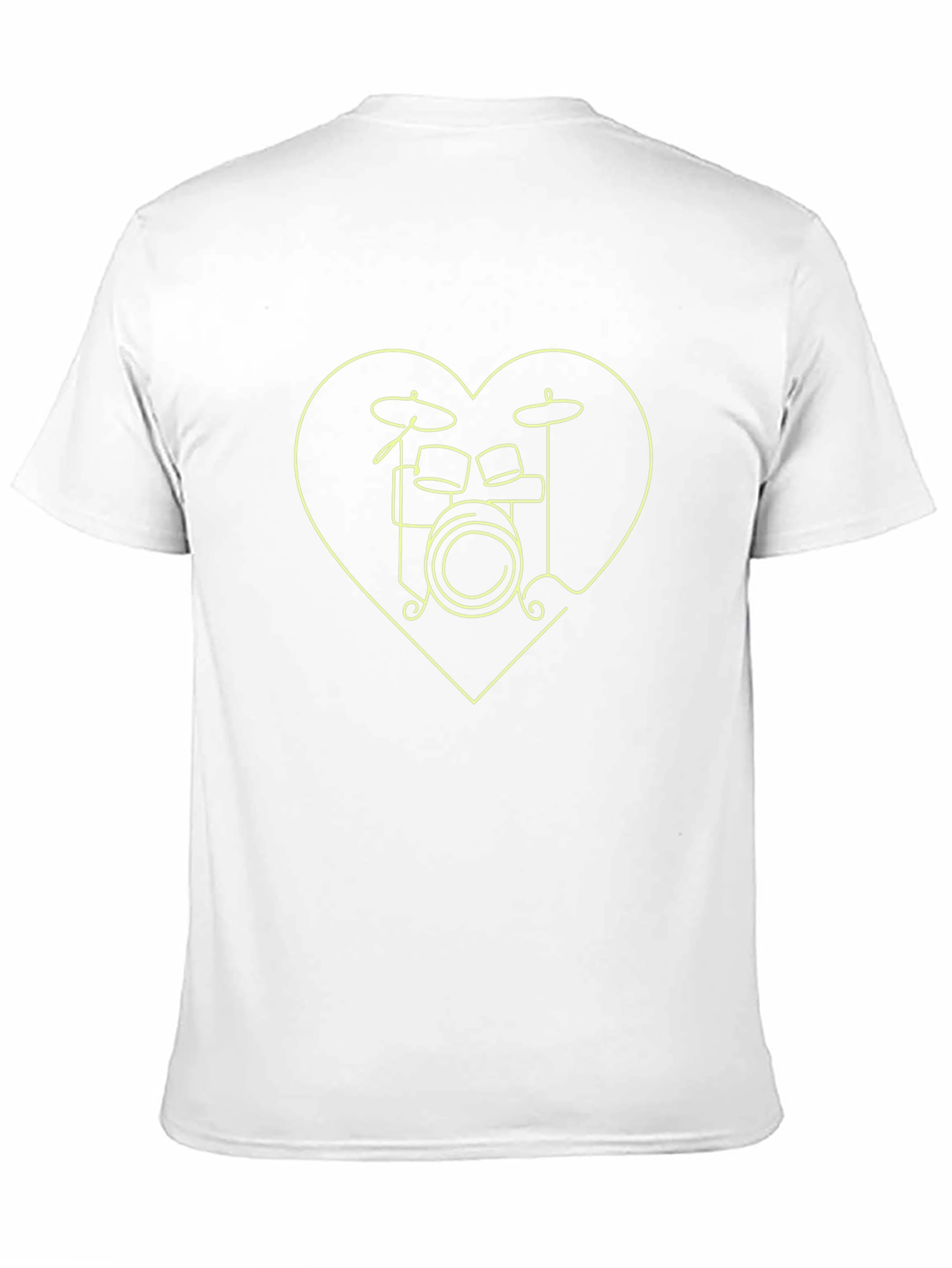 Drum Kit Heart T-Shirt - Music Lover Tee
