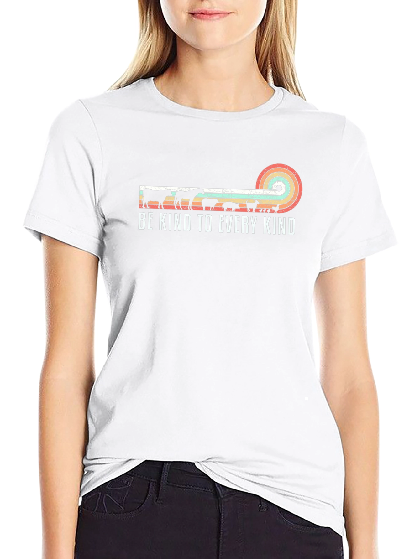 Be Kind Animal Rights Black T-Shirt
