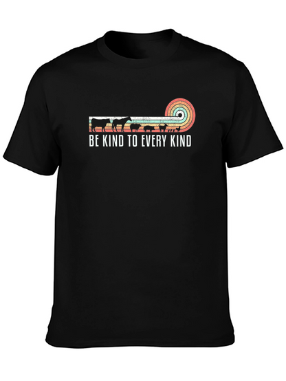 Be Kind Animal Rights Black T-Shirt